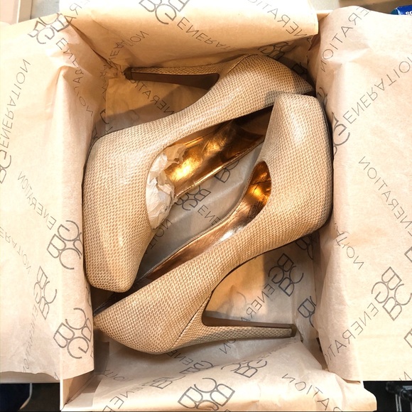 BCBG Beige Heels - Picture 2 of 6